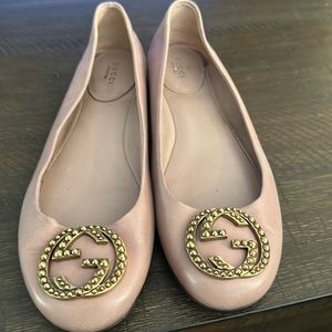 Gucci leather ballet slippers